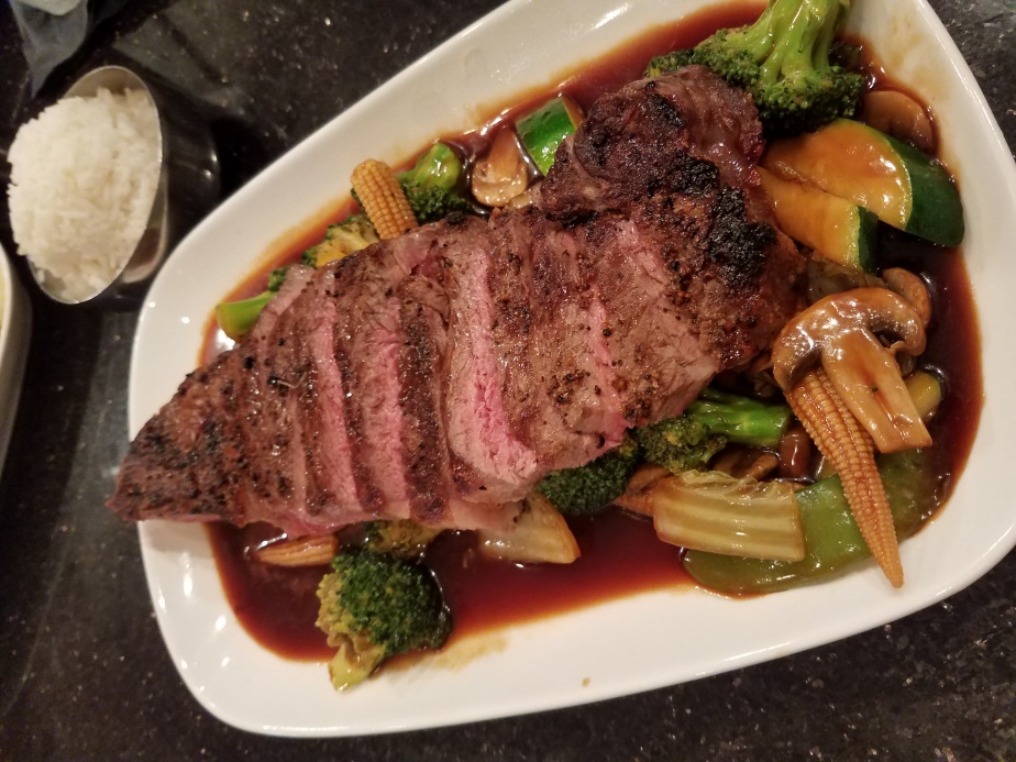 Signature steak plate from Chinatown Restaurant
