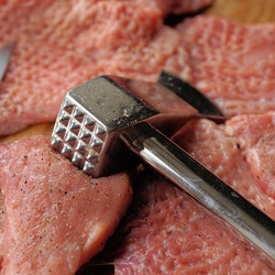 Meat preparation detail from Chinatown Restaurant ingredients